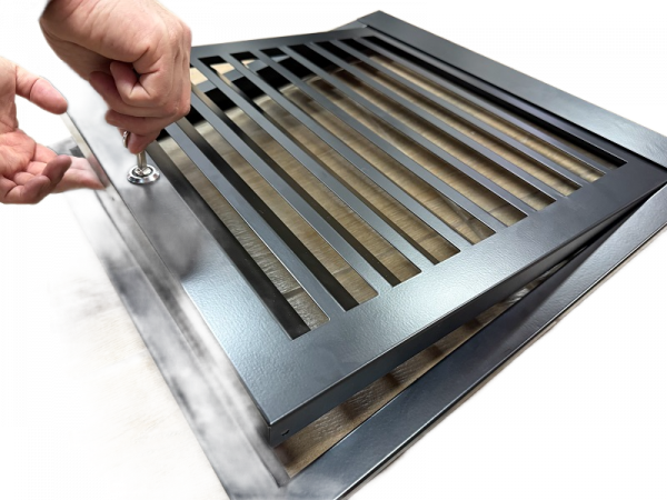 Вентиляционная решетка стальная РЭД-РКДМ-DEL со съемной частью