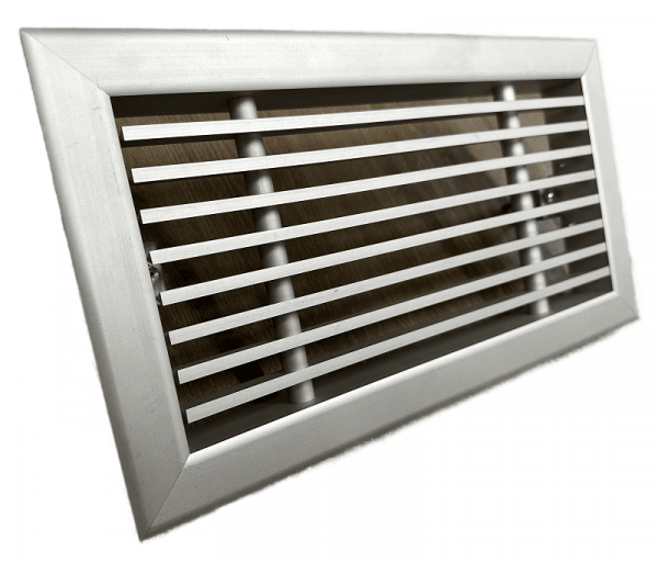 Линейная вентиляционная решетка РЭД-ЛР1-25 анодированный алюминий с узкой рамкой