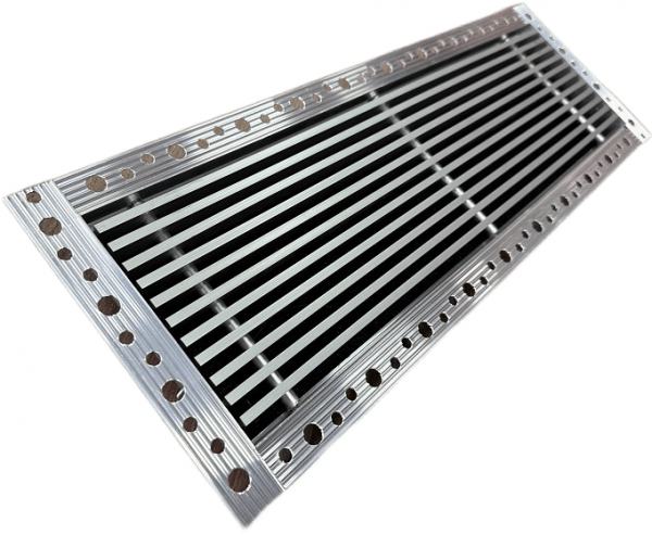 Невидимые решетки РЭД-ЛР-ITF с фильтром и съемными жалюзи скрытого монтажа