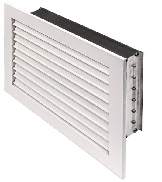 Решетка приточная регулируемая с клапаном РЭД-Р1-КРВ