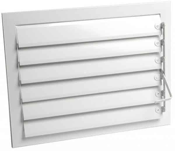 Решетка вентиляционная жалюзийная регулируемая с рычагом РЭД-РК