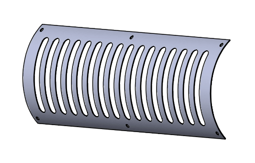 Решетка для круглых воздуховодов из нержавеющей стали