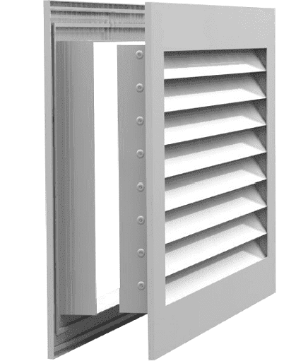 Переточная решетка для дверей РЭД-АП