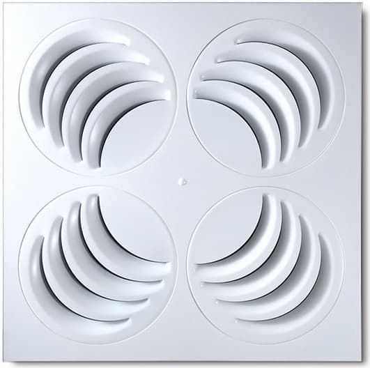 Потолочный диффузор РЭД-TWIST с уникальным дизайном