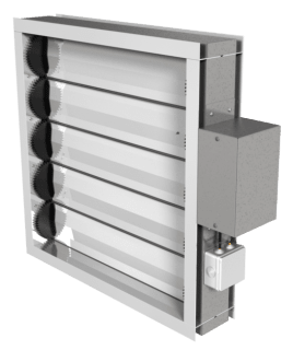 Клапан воздушный утепленный с обогревом северного исполнения