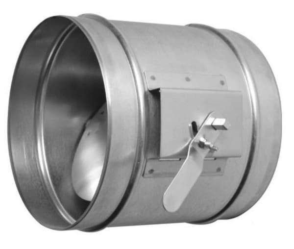 Дроссель клапан оцинкованный с ручным управлением