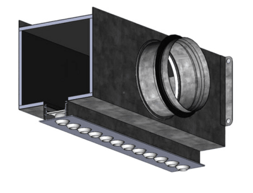 Вентиляционный адаптер диффузора для натяжных потолков РЭД-КСД-AVIO