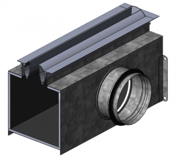 Адаптер стальной для щелевого диффузора РЭД-КСД-КОБ