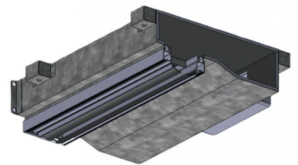 Вентиляционный адаптер для одинарного диффузора с демпфером