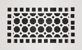 Стальная декоративная вентиляционная решетка с фланцем