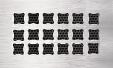 Декоративная встраиваемая решетка из нержавеющей стали РЭД-Decor/с фланцем/НС