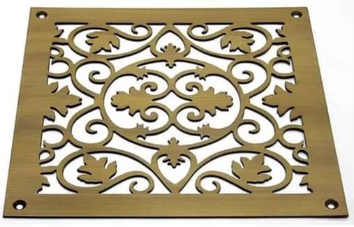 Декоративные решетки латунные резные дизайнерские