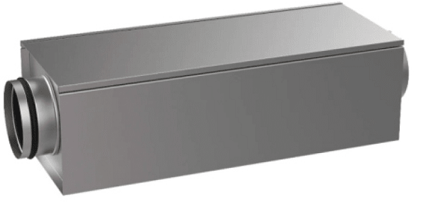 Шумоглушитель прямоугольный с круглым каналом РЭД-ШГК-ПК