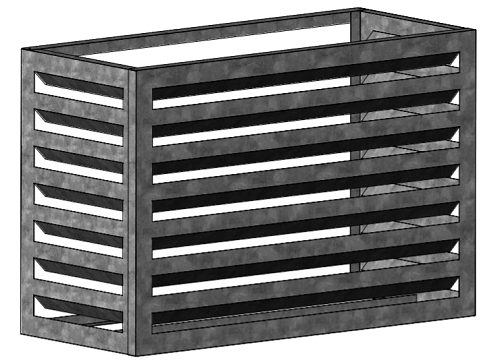 Панель декоративная для кондиционера фасадная РЭД-ПДК-Л