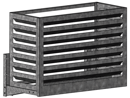 Корзина для блока кондиционера РЭД-КДК-УК с кронштейнами