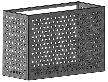 Кожух наружного блока кондиционера перфорированный