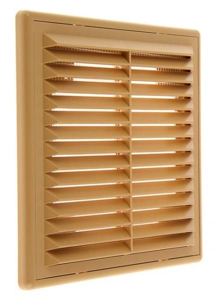Решетка вентиляционная пластиковая серии Р с сеткой