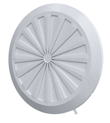 Регулируемая круглая пластиковая вентиляционная решетка 10RKU