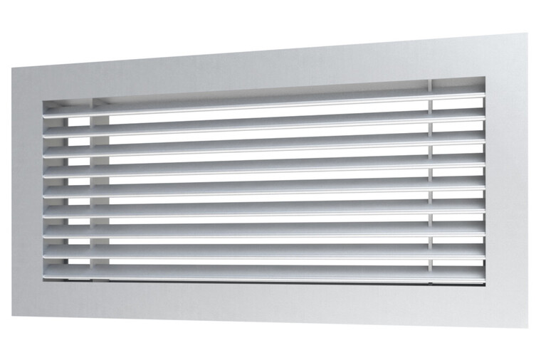 AIRO-R1(PR)45 однорядная нерегулируемая вентиляционная решетка