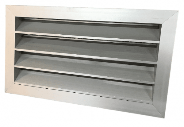 Анодированная наружная вентиляционная решетка алюминиевая РЭД-Н7-АН