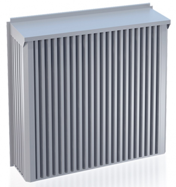 РЭД-SNOW наружная решетка с вертикальными жалюзи для защиты от снега