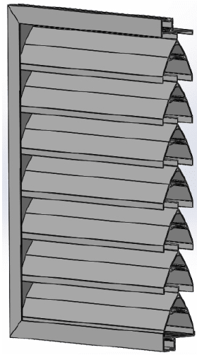 Ламельные перегородки алюминиевые