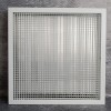 Алюминиевая сотовая решетка с клапаном расхода воздуха СВР-Р
