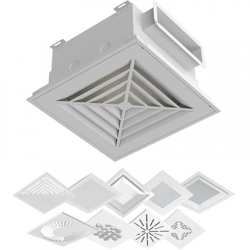 Модуль воздухораспределительный с фильтром и прямоугольным патрубком ВБ-П