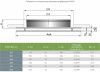 Чертех Приточно-вытяжной диффузор с отверстиями PKAN аналог Lindab