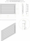 Чертех Наружная накладная регулируемая решетка ВРН-НР