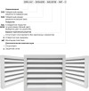 Заказать Вентиляционная решетка на фасад накладная ВРН-НУ