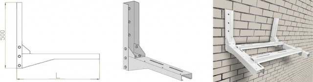 КФ (кронштейн для фасада без утепления) - КРОНШТЕЙН ДЛЯ ФАСАДА БЕЗ УТЕПЛЕНИЯ